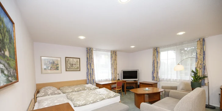 Na výběr jsou útulné apartmány pro 2 až 5 osob. 