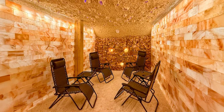 V cene máte aj relax vo wellness so soľnou jaskyňou.