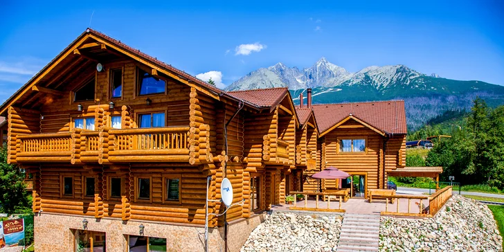 Pobyt v luxusnom kanadskom zrube s výhľadom na Vysoké Tatry a wellness