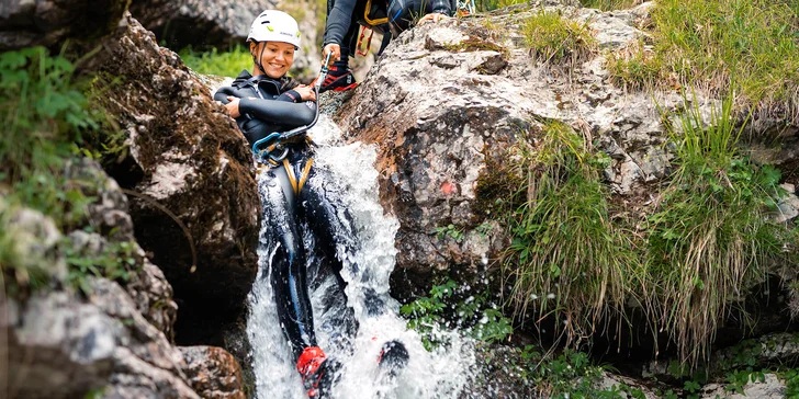 Jednodenní canyoningový program ve Slovinsku s českým instruktorem