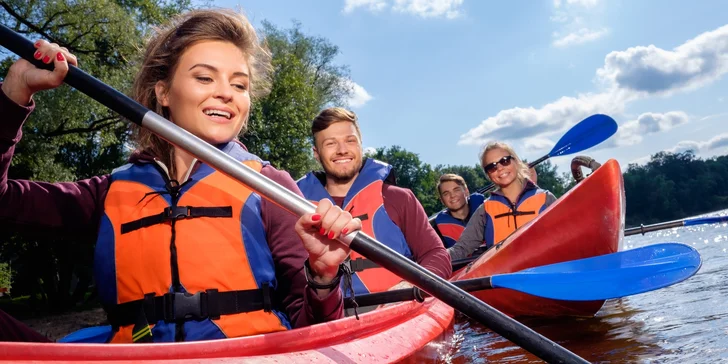 Kajak, raft i paddleboard během jednoho dne vč. vybavení a instruktora