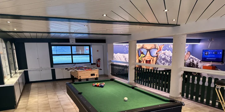 Tešte sa aj na biliard, stolný futbal alebo ping-pong.