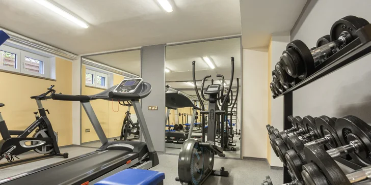 Neomezeně je vám k dispozici fitness centrum. 