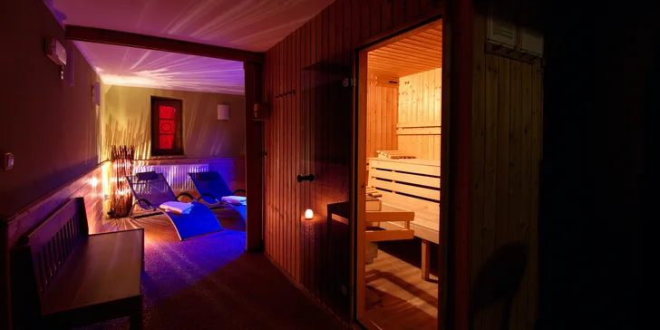 Privátní sauna bude na 60 minut patřit jenom vám dvěma.