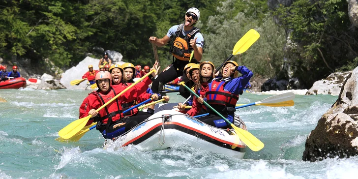 Rafting a canyoning ve Slovinsku na řece Soča. Aqua rodeo, jaké jste ještě nezažili