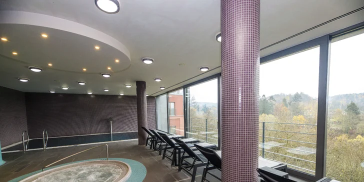 Těšte se na dva hodinové vstupy do hotelového wellness centra. 