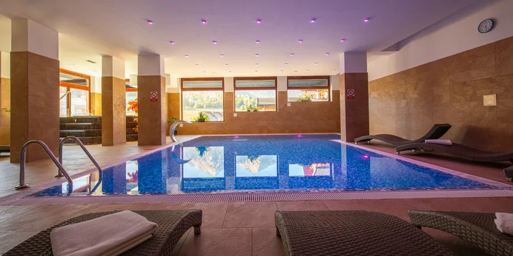Po náročnom dni na svahu alebo po turistike si doprajte zaslúžený oddych vo wellness centre, v ktorom si budete užívať až dvojhodinový vstup.
