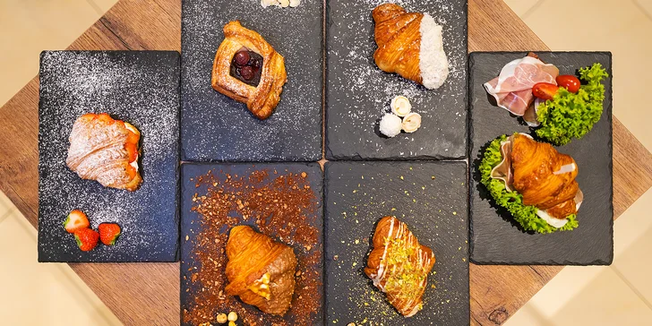 Dobrota ve francouzském stylu: croissant a káva podle výběru pro dva