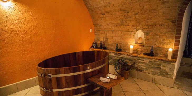 Pivní péče se nabízí i jako romantická VIP, tedy v naprostém soukromí v privátní části wellness. 