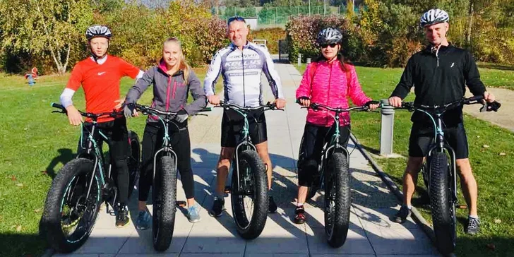 Vyrazte si užít pohodovou jízdu na elektrickém Fat Biku – půjčí vám ho na 5 hod. v hotelu S-Port. 