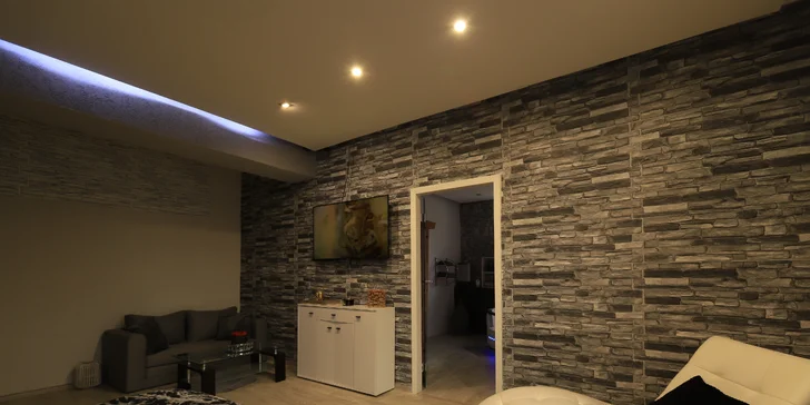 Wellness sa nachádza priamo v apartmáne.