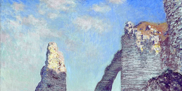 Monet Avalské skály a útesy - předloha