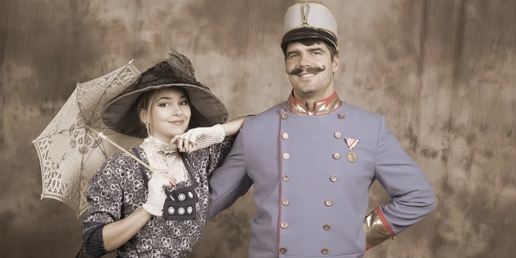 Vánoční poukaz na historický portrét ve fotografickém ateliéru Agmons Foto