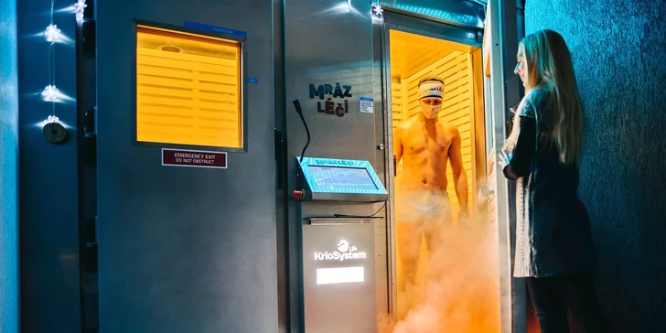V kryokomoře můžete strávit až 3 minuty. 
