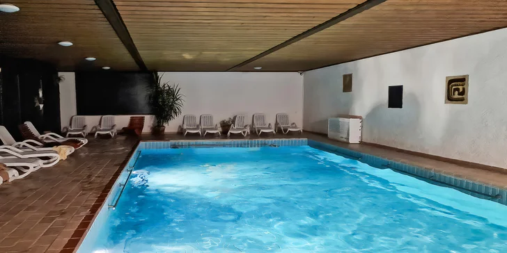 K lenošení vás vybídne hotelový wellness (200 m²), kam máte po celou dobu pobytu neomezený vstup. 