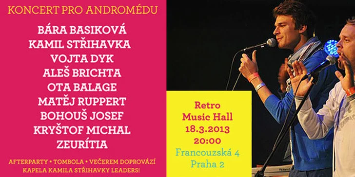Koncert pro Andromédu v Retro Music Hall