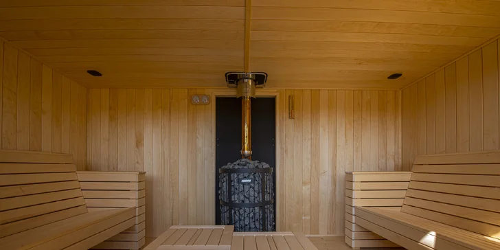 Nechybí ani vinná biosauna.