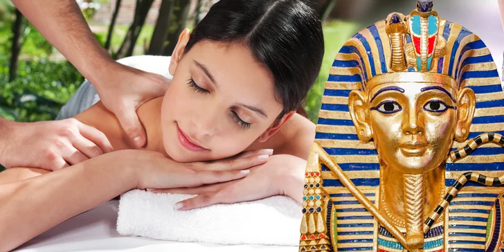 Relaxační egyptská masáž Amon a rybičková pedikúra