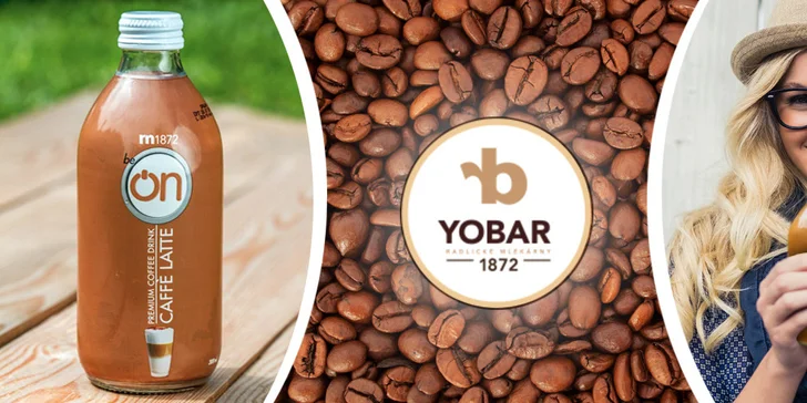 Prémiové ledové Caffé Latte Be On v láhvi