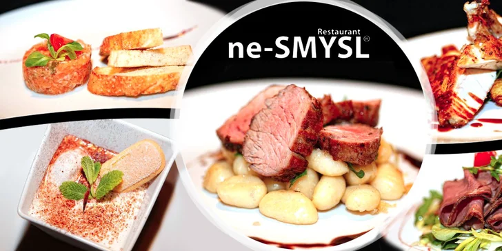 Smyslné menu pro dva v restauraci ne-SMYSL