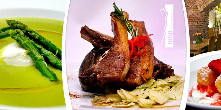 Svěží jarní menu o třech chodech pro dvě osoby