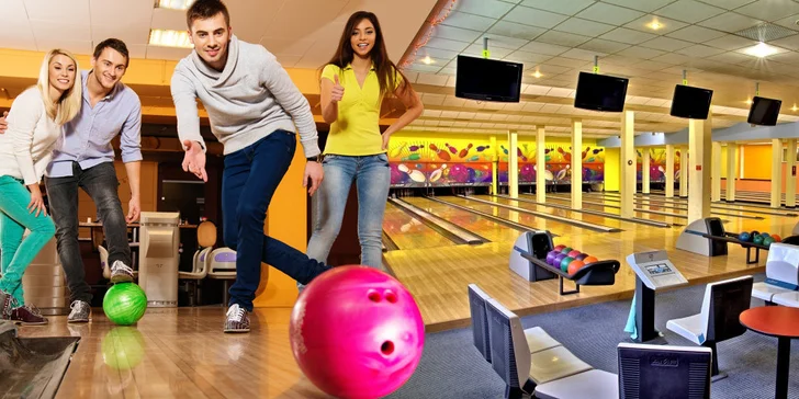 Pronájem bowlingové dráhy na 60 min