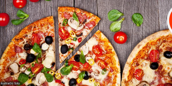 Dvě pizzy k odnesení s sebou z Pizza Pappi