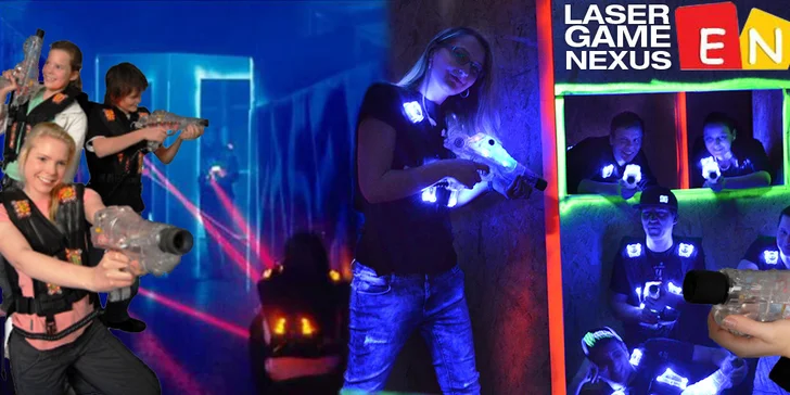 Laser game až pro 6 střelců – napětí, akce i zábava