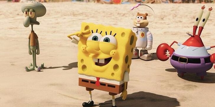 2 lístky na SpongeBob ve filmu: Houba na suchu 3D
