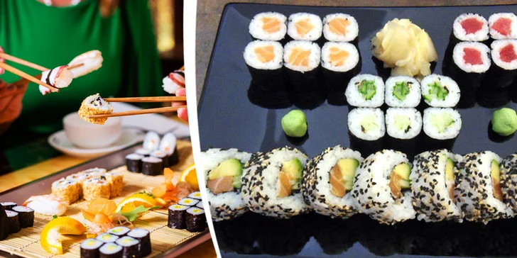 Výběr ze dvou japonských menu v restauraci Sasori