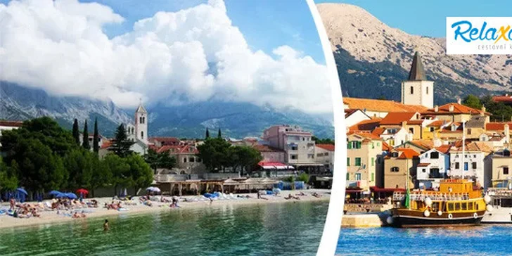 Letní týdenní dovolená v letovisku Baška Voda s dopravou a polopenzí