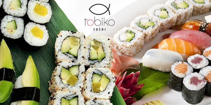 Sushi sety z restaurace Tobiko s možností dovozu až k vám na stůl - do 3 km od provozovny zdarma! Prvotřídní kvalita v každém z 14-36 kousků.