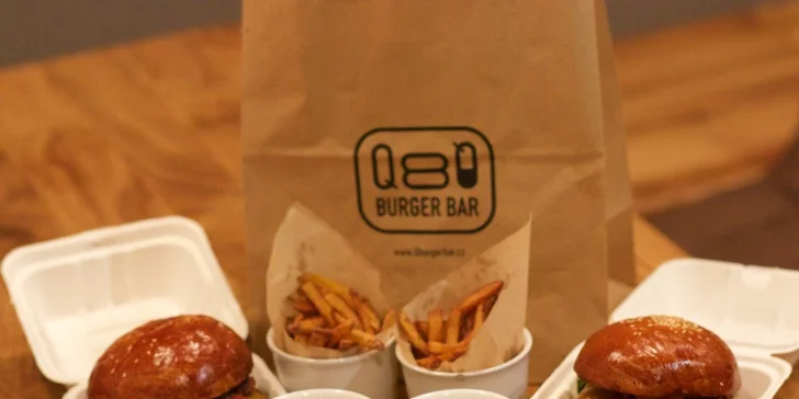 Rozvoz 2× Burger menu s hranolky a salátem
