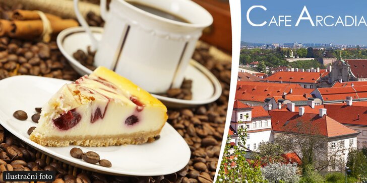 Dva dezerty a dvě kávy hned pod Pražským hradem