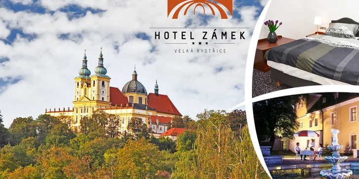 Ubytování na Zámku*** poblíž Olomouce a Svatého Kopečku