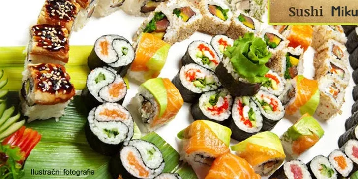 Sushi menu v japonské restauraci Mikuni - 44 ks