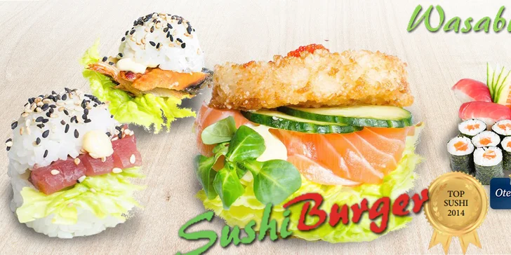 Sushi sety, degu menu i novinka – sushi burgery!