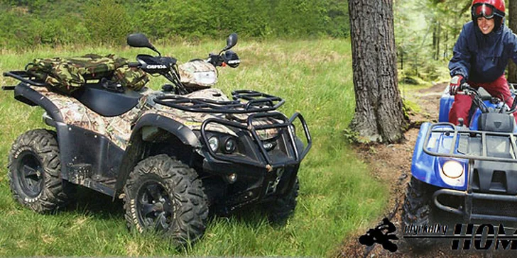 Zapůjčení čtyřkolky TGB 250 nebo TGB 425 4x4 s plnou nádrží. Na hodinu, den nebo na celý víkend. Nadupaná jízda, adrenalin a sleva 56 %.