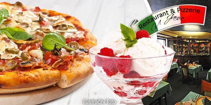 Křupavá pizza nebo horké maliny pro dva