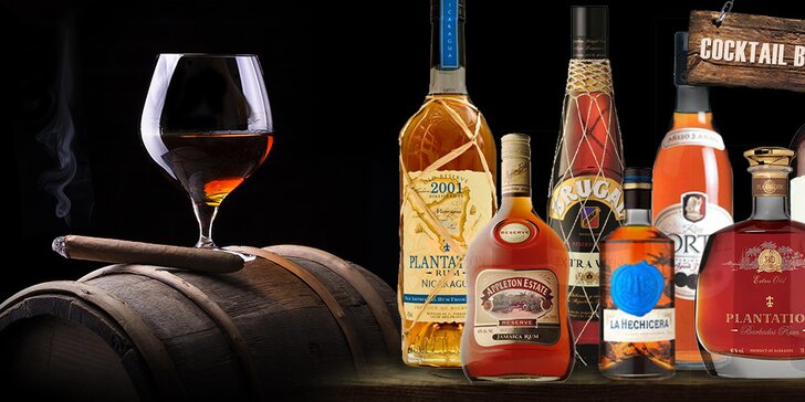Degustace osmi kvalitních rumů v oblíbeném koktejl baru