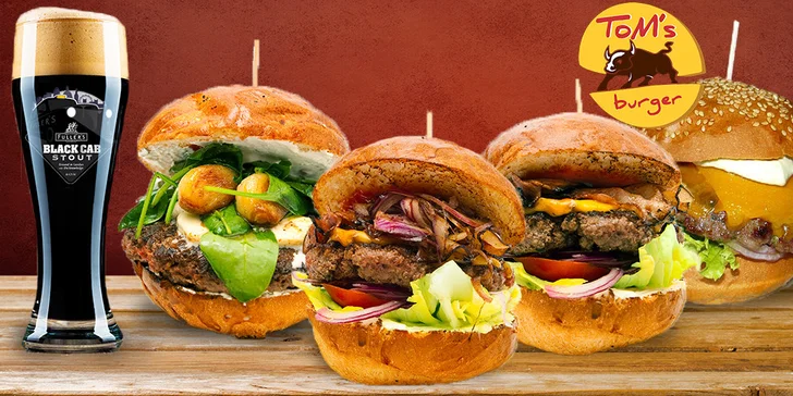 2 burgery s hranolky, na výběr i kombinace s pivem