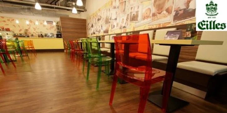 50 Kč za Espresso, minerální vodu Bonaqua a slané nebo sladké občerstvení. Palačinky, sendvič, zákusek, koláč či pohár. Potěšení pro mlsný jazýček se slevou 54 %.