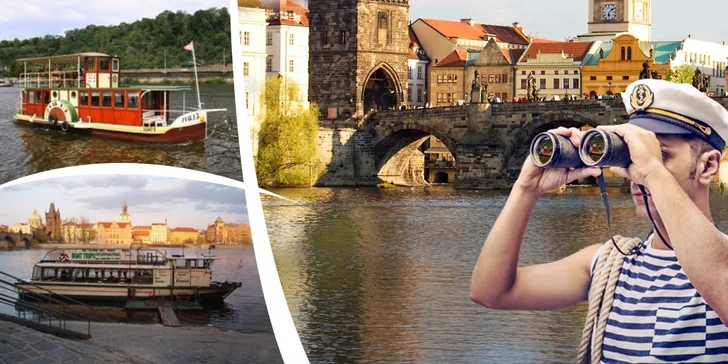 Vyhlídková plavba centrem Prahy pro 1 i 2 osoby