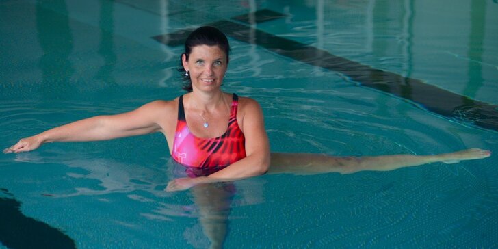 Aqua fitness permanentka na 5 lekcí - Pražačka nebo Strahov