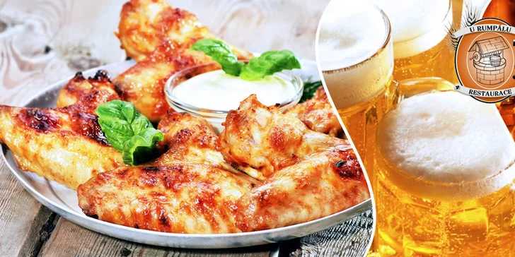 2 kg znamenitých kuřecích křídel pro partu kamarádů