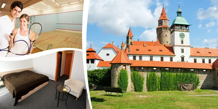 Aktivní dovolená kousek od Bouzova + polopenze a squash