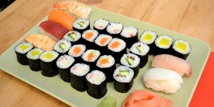 Sushi sety z restaurace Tobiko s možností dovozu až k vám na stůl - do 3 km od provozovny zdarma! Prvotřídní kvalita v každém z 14-36 kousků.