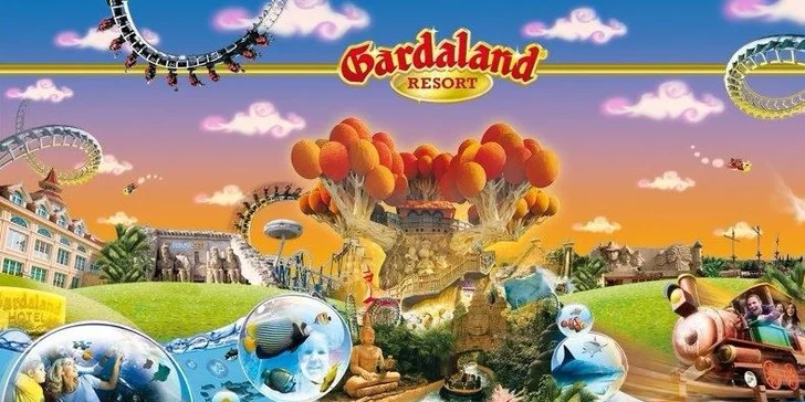Celý den v italském zábavním parku Gardaland