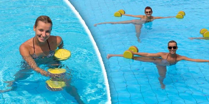 Aqua fitness permanentka na 5 lekcí - Pražačka nebo Strahov