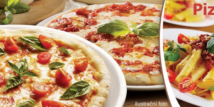 Dvakrát italská pizza nebo libovolné těstoviny